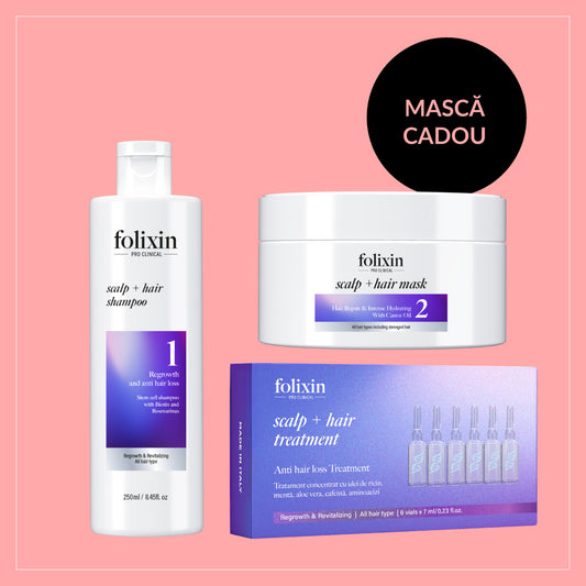 Sampon + fiole + masca cadou