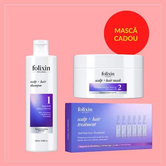 Sampon + fiole + masca cadou